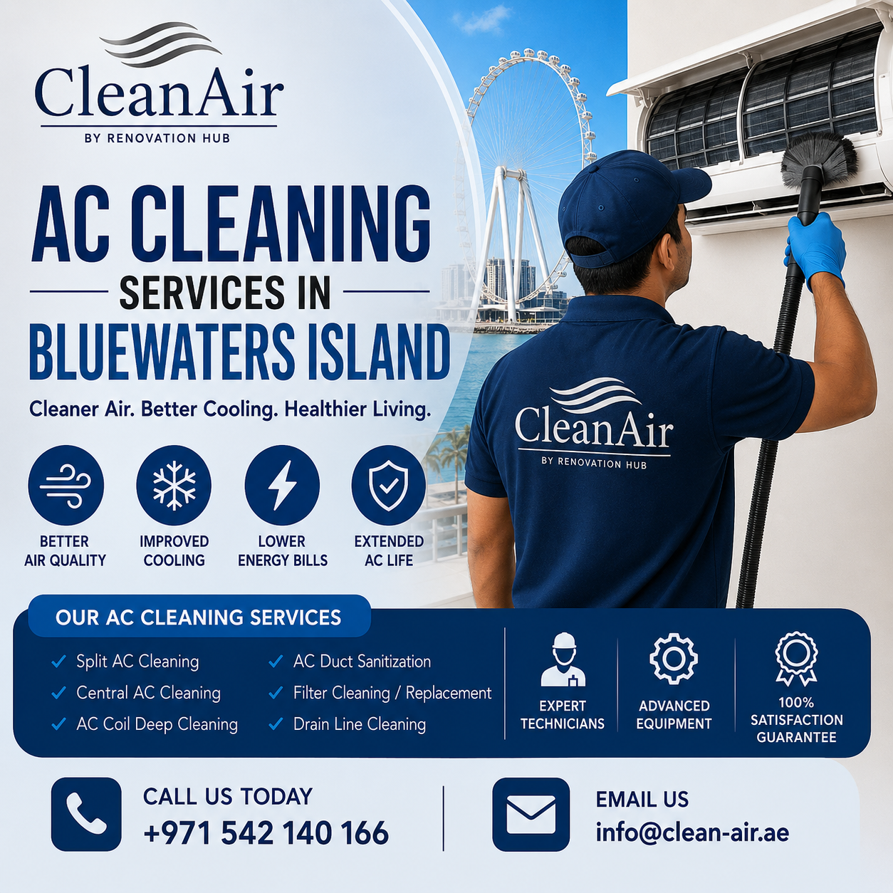 AC Cleaning Services in Bluewaters Island